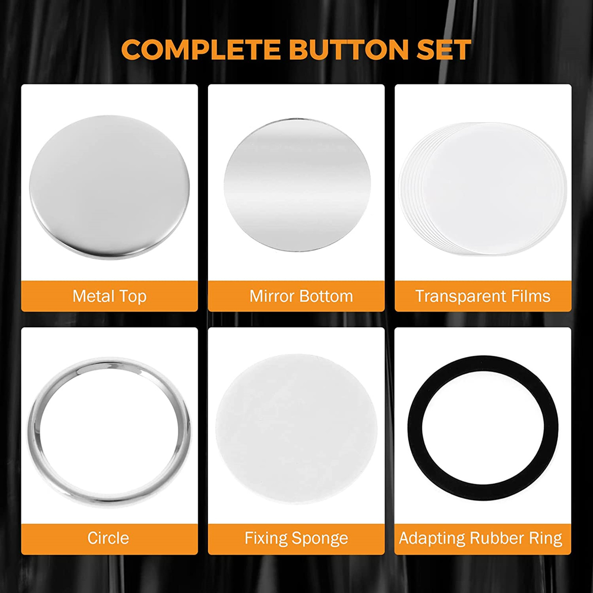 Blank Mirror Badge Button Part - Button Badge Blank recension och pris