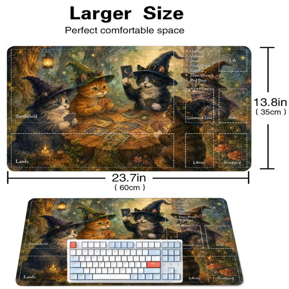 Witch Cats Play Cards Magic Fo - Door Mat Blank recension och pris