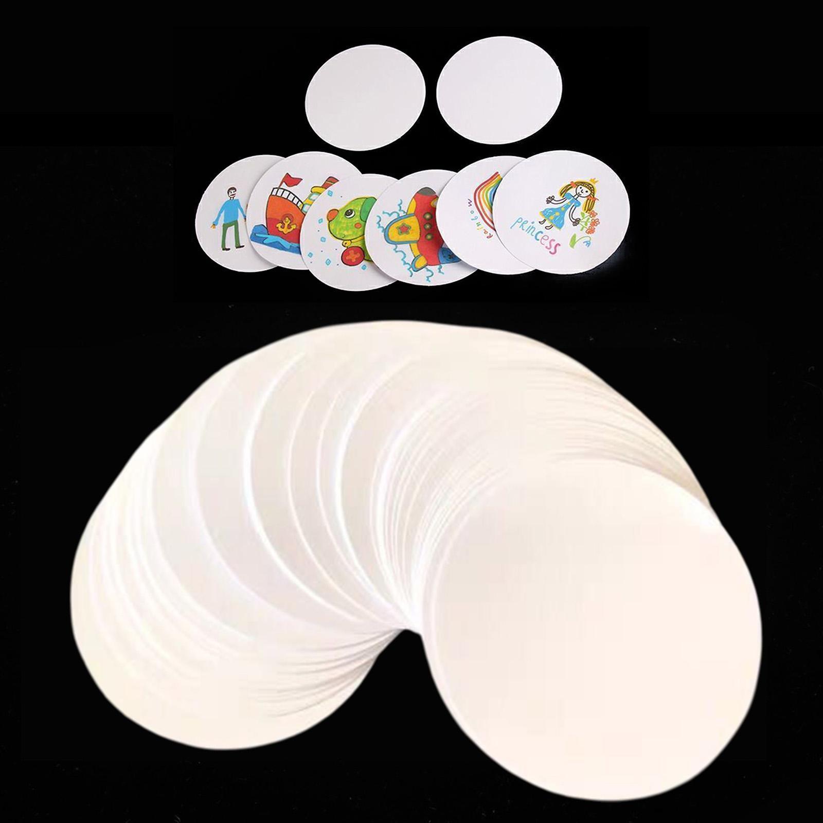 100x Button Badge Blank Paper  - Button Badge Blank recension och pris